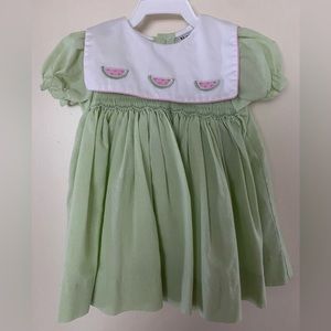 Watermelon Smock Dress with Bloomers